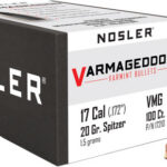 NOSLER BULLETS 17 CAL .172 - 20GR VARMAGEDDON TIPPED 100CT