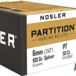 NOSLER BULLETS 6MM .243 - 100GR PARTITION 50CT
