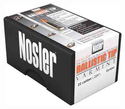 N39560_2_1.jpg NOSLER BULLETS 22 CAL .224 - 55GR BALLISTIC TIP 250CT - Image 1