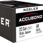NOSLER BULLETS .22 CAL .224 - 70GR ACCUBOND 50CT