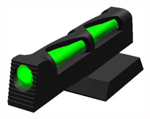 HIVIZ LITEWAVE FRONT SIGHT FOR - NOVAK 1911 3-LITEPIPES