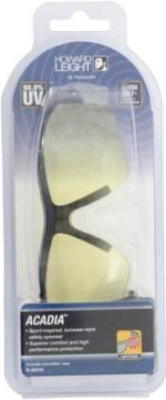 HOWARD LEIGHT ACADIA GLASSES - BLACK FRAME/AMBER LENS - Image 2