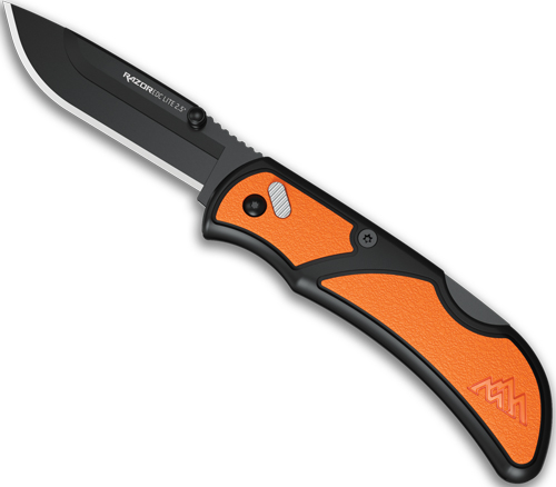 RCB252C.jpg OUTDOOR EDGE RAZOR EDC LITE - 2.5" ORANGE PMS 2 BLACK BLADES - Image 1