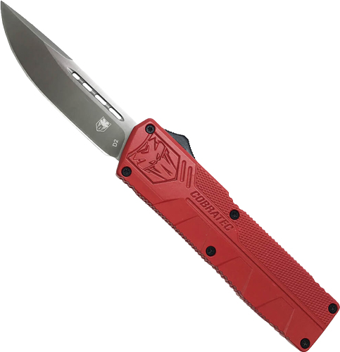 RDCTLWDNS-1.jpg COBRATEC LIGHTWEIGHT OTF - RED 3.25" DROP POINT - Image 1