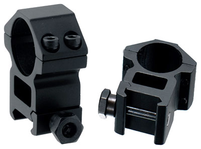 RGWM30H4-1.jpg UTG RINGS 30MM HIGH PROFILE - MATTE BLACK PICATINNY/WEAVER - Image 1