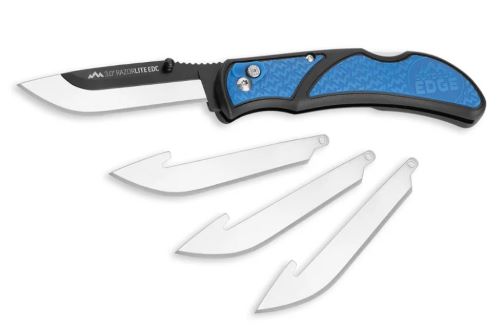 RLU3040C.jpg OUTDOOR EDGE 3" RAZOR LITE - EDC FOLDER BLUE W/4 BLADES - Image 1