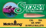 SIERRA BULLETS 6MM .243 - 110GR HP-BT MATCH 100CT