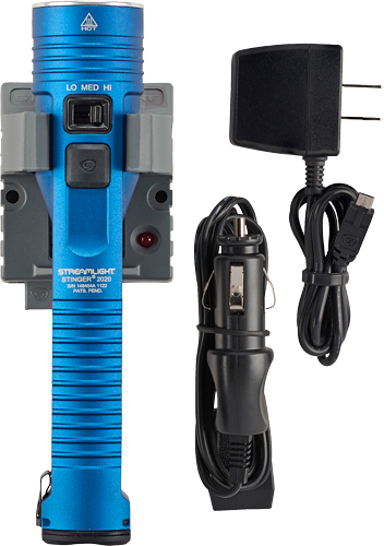 S78131-1.jpg STREAMLIGHT STINGER 2020 LED - W/120V AC/12V DC CHARGER BLUE - Image 1