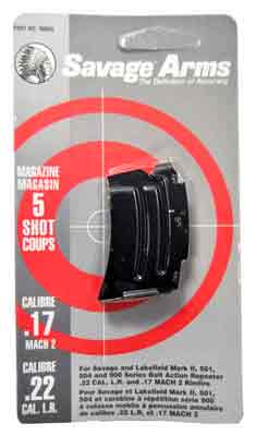 S90005.jpg SAVAGE MAGAZINE MKII SERIES - .22LR/.17HM2 5RD BLUED - Image 1