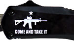 TEMPLAR KNIFE SMALL OTF COME - AND TAKE IT AR 2.75" BLK TANTO