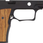 SHARPS BROS. P320 GRIP MODULE - NO SAFETY BLACK W/ CHERRY WOOD