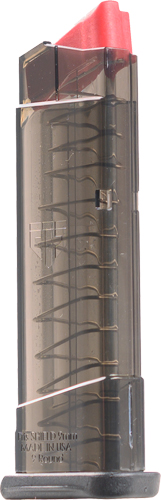 SMKSW9SHD9.jpg ETS MAGAZINE S&W SHIELD 9MM - 9RD EXTENDED CARBON SMOKE - Image 1
