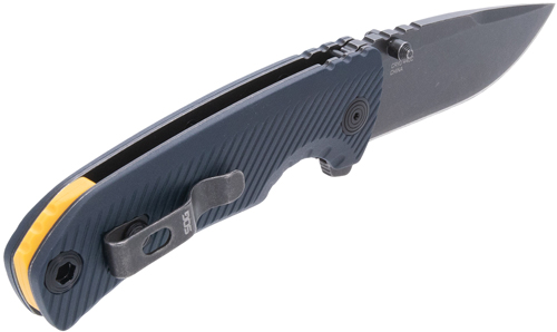 SOG11060343_ANGLE.jpg SOG KNIFE TELLUS ATK 3.24" - BLADE SPRG ASST SQUID INK/YLW - Image 1