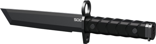 SOGBY1001BX.jpg SOG KNIFE BOYONET 7" TANTO - BLADE BLACK/BLACK W/SHEATH - Image 1