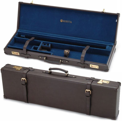 SVPD104-1.jpg BERETTA LUGGAGE CASE FOR O/U - SHOTGUNS LEATHER BROWN - Image 1