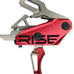 RISE TRIGGER REV 535 SLIDE AND - SNAP BUILT IN PINS SILVER/RED