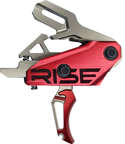 T35SR_1.jpg RISE TRIGGER REV 535 SLIDE AND - SNAP BUILT IN PINS SILVER/RED - Image 1
