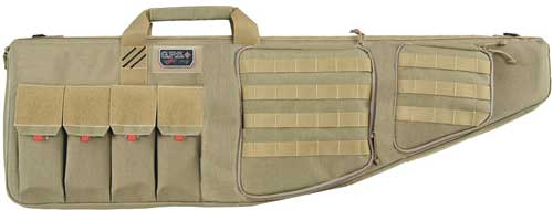 T42ART.jpg GPS TACTICAL AR CASE 42" TAN - W/EXTERNAL HANDGUN HOLDER - Image 1