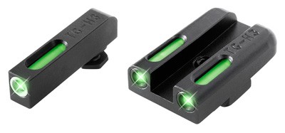 TG13GL1A.jpg TRUGLO SIGHT SET FOR GLOCK LOW - TFX TRITIUM/FIBER OPTIC GREEN - Image 1