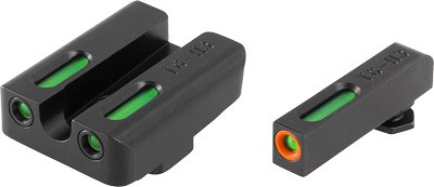 TG13GL2PC.jpg TRUGLO SIGHT SET FOR GLOCK HI - TFX PRO GREEN/ORANGE OUTLINE - Image 1