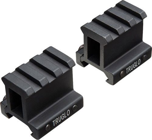 TG8992B.jpg TRUGLO 2-PIECE PICATINNY RISER - MOUNT 1" RISE 1.36" LENGTH - Image 1
