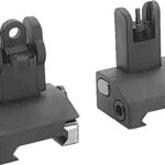 JE FLIP-UP FRONT AND REAR - POLYMER SIGHT SET BLACK