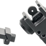 JE FIXED FRONT/REAR SIGHT - 45 DEGREE OFFSET ALUMINUM BLK