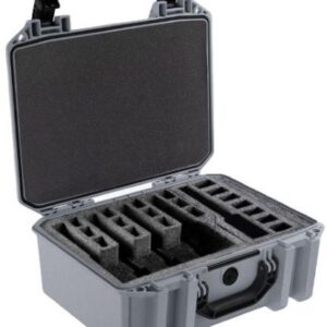 PELICAN VAULT V300 LARGE- - 5 PISTOL CSE PRE CUT FOAM GRY