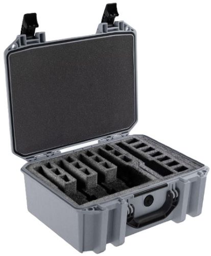 VCV3000060GRY.jpg PELICAN VAULT V300 LARGE- - 5 PISTOL CSE PRE CUT FOAM GRY - Image 1