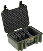 PELICAN VAULT V300 LARGE- - 5 PISTOL CSE PRE CUT FOAM ODG