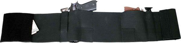 WBWDS.jpg BULLDOG BELLY WRAP HOLSTER BLK - SMALL HOLDS 2 GUNS & 2 MAGS - Image 1