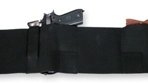 BULLDOG BELLY WRAP HOLSTER BLK - X-LARGE  HOLDS 2 GUNS & 2 MAGS