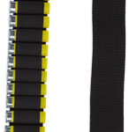 BULLDOG SHOTGUN AMMO BANDOLIER - HOLDS 20 SHELLS 2" WEBBING BLK