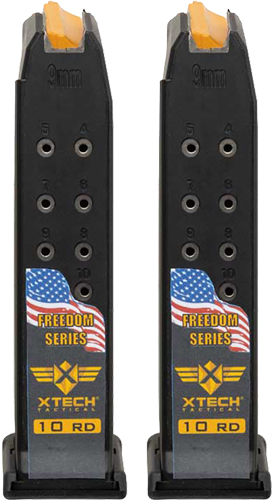 XT3032102.jpg XTECH TACTICAL MAGAZINE FOR - GLOCK 19 10RD FREEDOM 2 PACK - Image 1