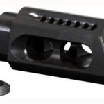 YHM SLANT MUZZLE BRAKE/COMP - 5.56MM FOR 1/2X28 THREADS