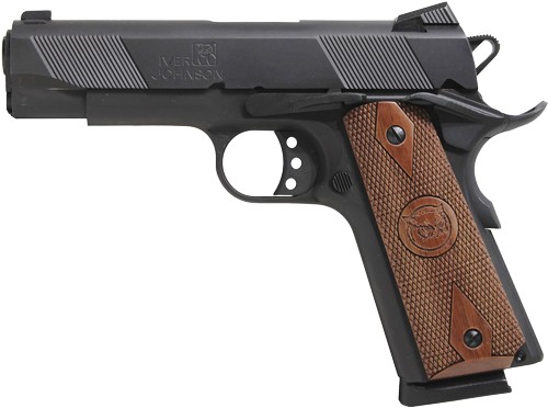 gij08.jpg IVER JOHNSON 1911A1 HAWK - 45ACP 4.25" FS 8RD MATTE - Image 1