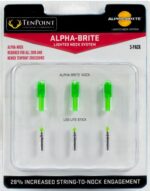 TENPOINT LIGHTED XBOW NOCK - ALPHA-BRITE .297" GREEN 3PK - Image 2