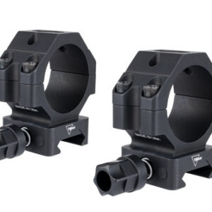 SCOPE RINGS W/ Q-LOC - BLACK, FITS 30MM TUBES, MEDIUM, 1.1"H