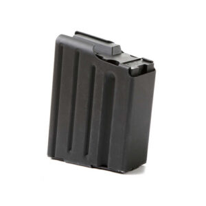 SR25/DPMS .308 STAINLESS 10 ROUND MAGAZINE - MARLUBE BLACK, BLACK FOLLOWER