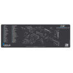 CZ SCORPION EVO 3 SCHEMATIC PROMAT - CHARCOAL GRAY/CERUS BLUE