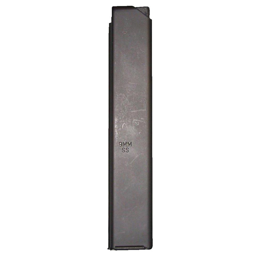 https3A2F2Fmedia.chattanoogashooting.com2Fimages2Fproduct2FAB329MMARSSB2FAB329MMARSSB1.jpg ASC AR Family Rifle Magazine Orange Follower 9mm Black Stainless Steel 32/rd - Image 1