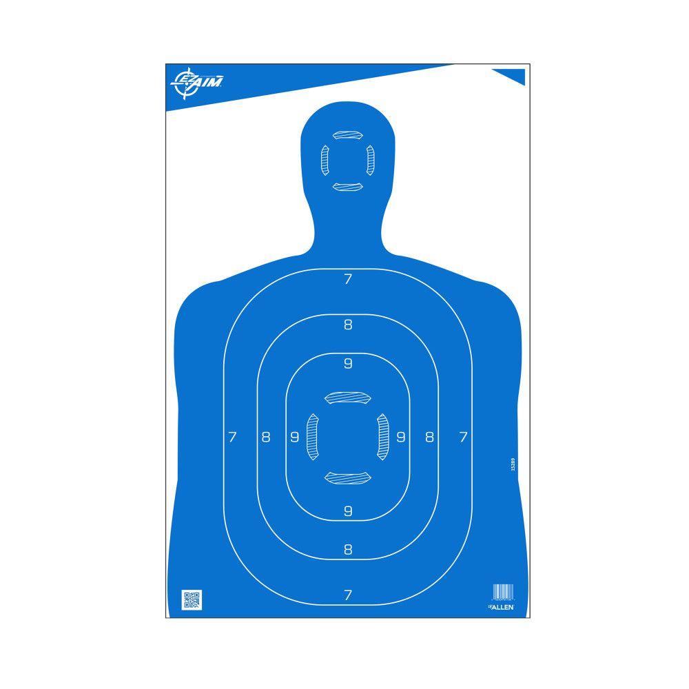 https3A2F2Fmedia.chattanoogashooting.com2Fimages2Fproduct2FAN152892FAN15289.jpg Allen EZ-Aim Silhouette Paper Shooting Targets 23"W x 35"H Blue 100/ct - Image 1