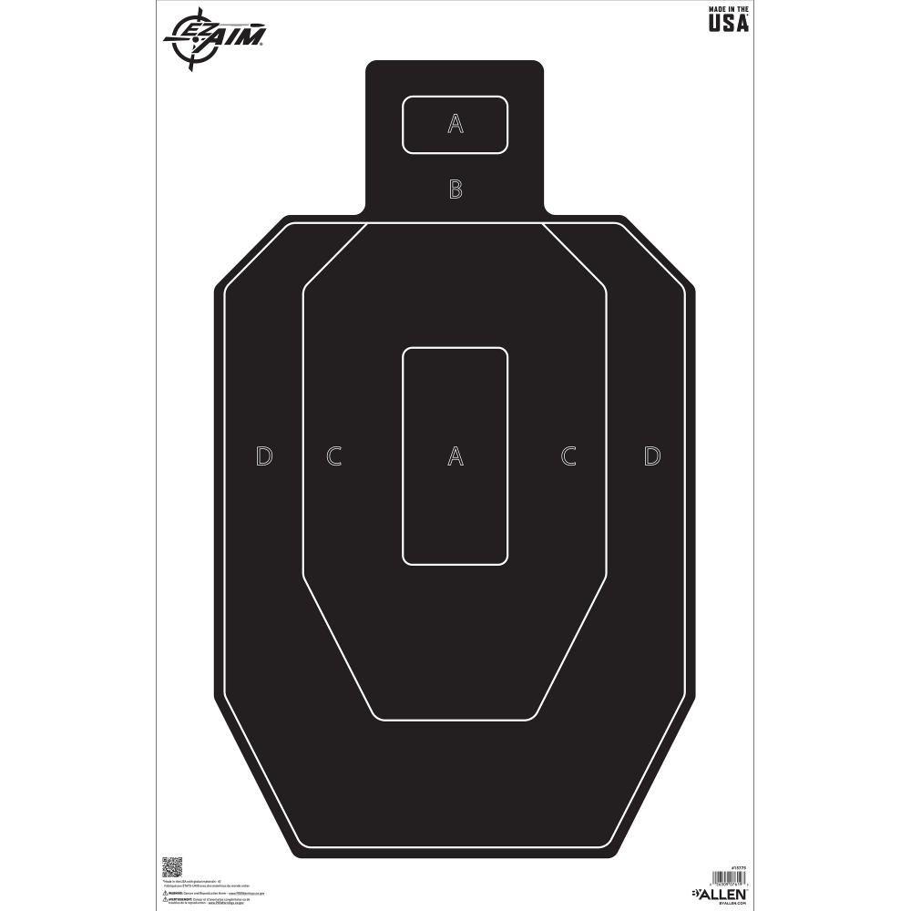 https3A2F2Fmedia.chattanoogashooting.com2Fimages2Fproduct2FAN157752FAN15775-1.jpg Allen EZ Aim IPSC Silhouette Target 23" x 35" 50/ct - Image 1
