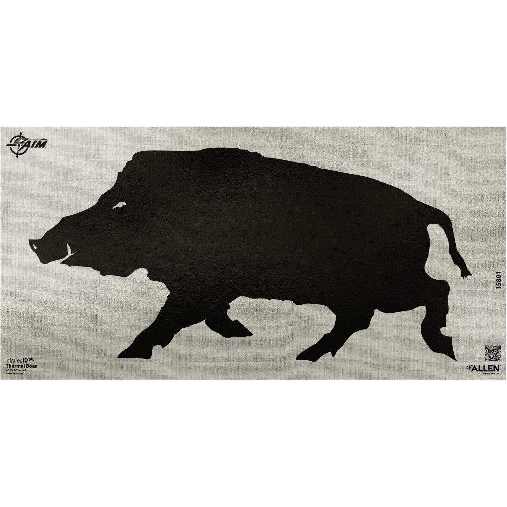 https3A2F2Fmedia.chattanoogashooting.com2Fimages2Fproduct2FAN158012FAN15801-1.jpg Allen EZ Aim Thermal ID Boar Paper Target 24"x12" Grey - Image 1
