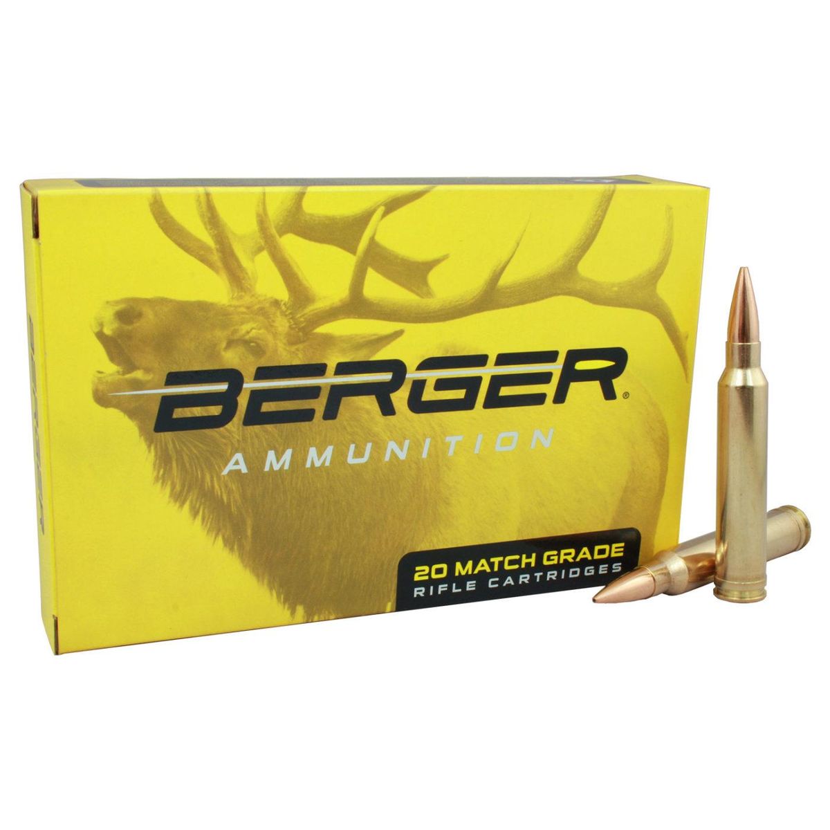 https3A2F2Fmedia.chattanoogashooting.com2Fimages2Fproduct2FBB200102FBB20010.jpg Berger Classic Hunter Rifle Ammunition 6mm Creedmoor 95gr 20/ct - Image 1