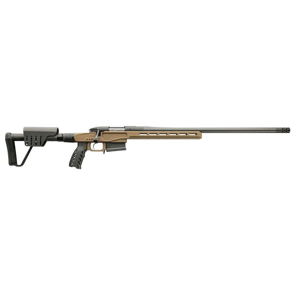 https3A2F2Fmedia.chattanoogashooting.com2Fimages2Fproduct2FBGBPR3765CM2FBGBPR3765CM.jpg Bergara MGLite Rifle 6.5 creedmoor 5rd Magazine 22" Threaded Carbon Fiber Barrel with Omni Muzzlebreak XLR Element Chassis - Image 1