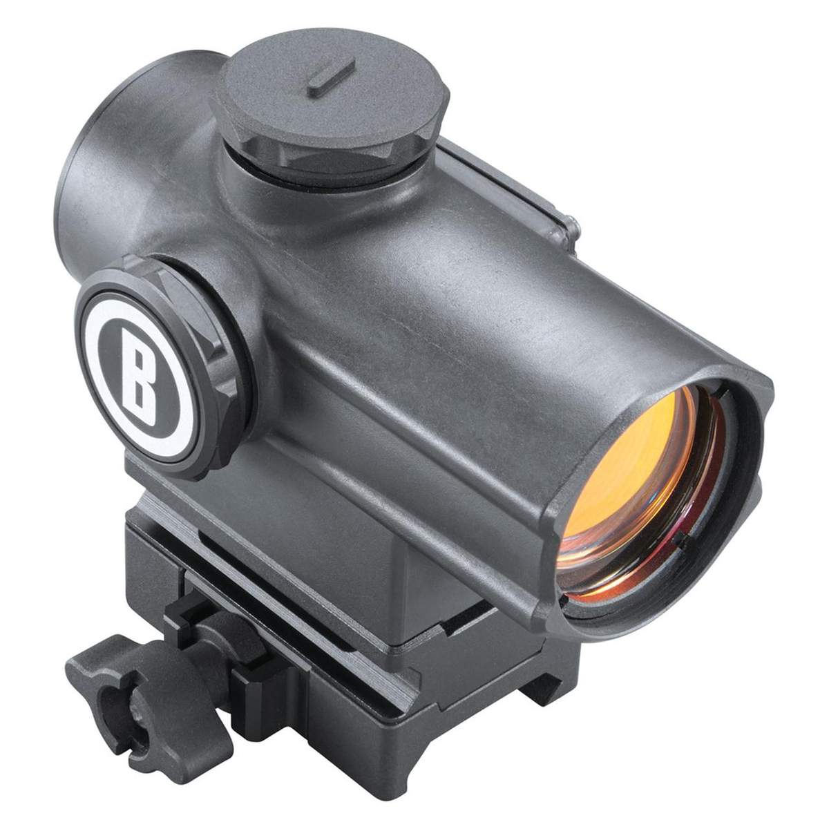 https3A2F2Fmedia.chattanoogashooting.com2Fimages2Fproduct2FBHBT71XRDX2FBHBT71XRDX.jpg Bushnell Tac Optics Mini Cannon Red Dot Sight 1x23mm Multi 4-Reticle Hi-Rise Box 5L - Image 1