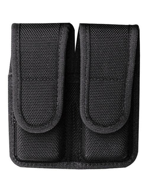 https3A2F2Fmedia.chattanoogashooting.com2Fimages2Fproduct2FBI184732FBI18473.jpg Bianchi Model 7302H AccuMold Double Magazine Pouch for Glock 20 21 Hidden Snap Black - Image 1