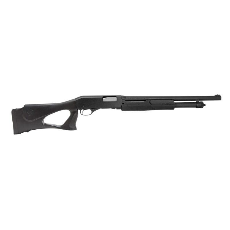 https3A2F2Fmedia.chattanoogashooting.com2Fimages2Fproduct2FBV232462FBV23246.jpg Savage Arms 320 Security Thumbhole Shotgun 12 ga 3" Chamber 5rd Capacity 18.5" Barrel Black - Image 1