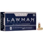 Speer Lawman Cleanfire Handgun Ammunition 9mm Luger 124gr TMJ 1090 fps 50/ct